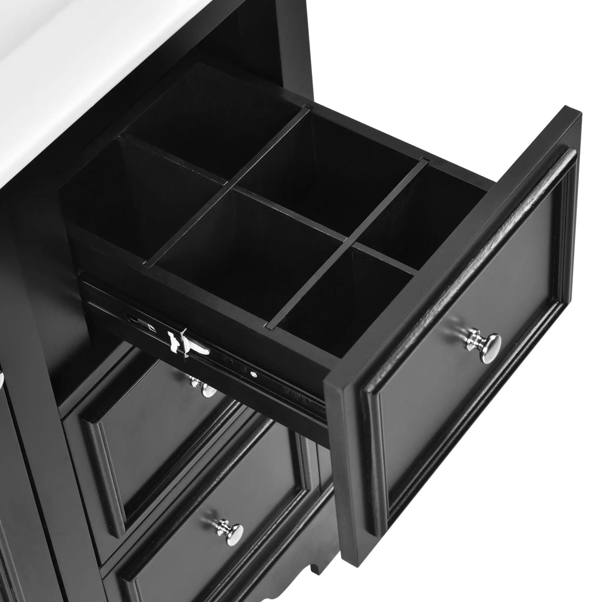 Bathroom Vanity With Sink, Modern Elegant Bathroom Storage Cabinet With 3 Drawers And Adjustable Shelves, Freestanding Vanity Set With Mirror Cabinet, Single Sink Bathroom Vanity by HouseOfZazla