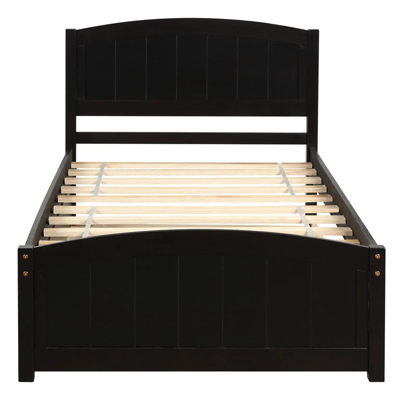 Platform Bed & Headboard, Footboard And Wood Slat Support by HouseOfZazla