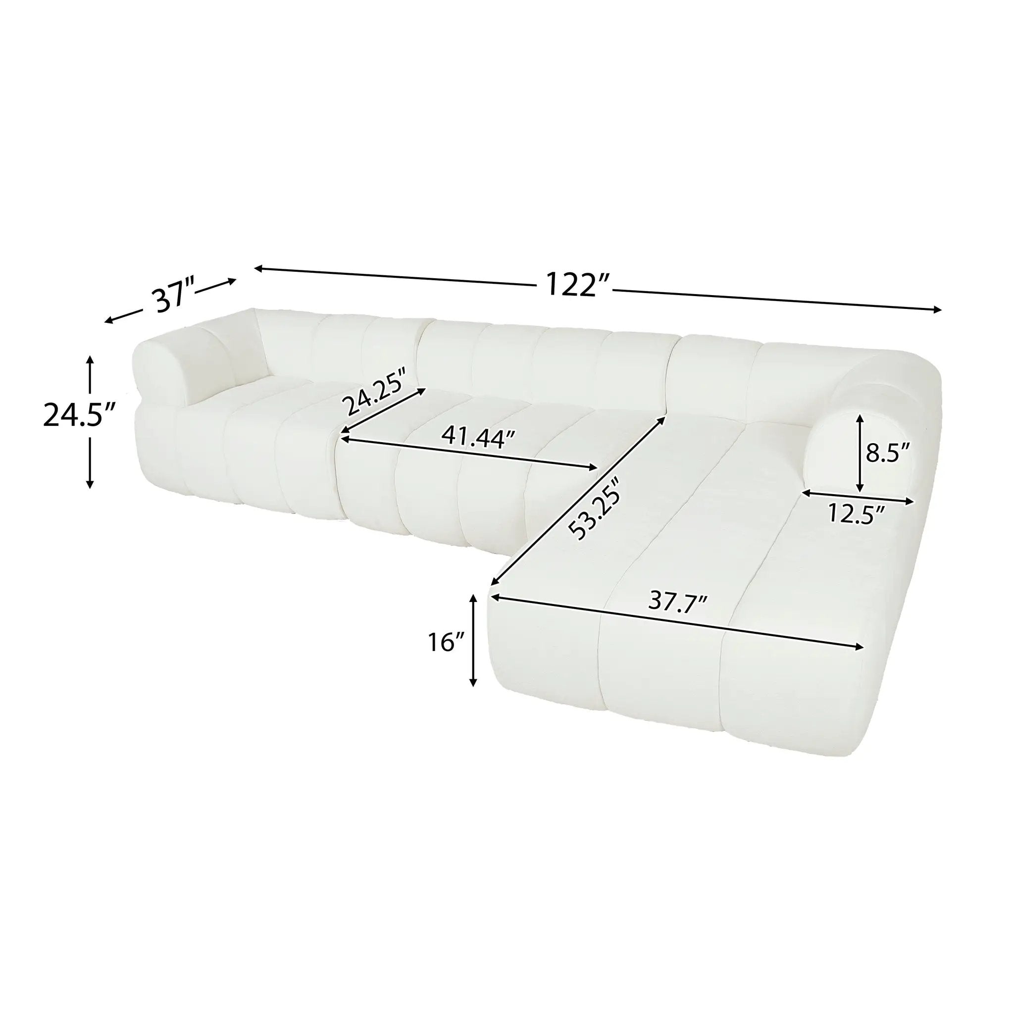 NH-PureNest L-Shaped Modular Sectional Sofa by HouseOfZazla