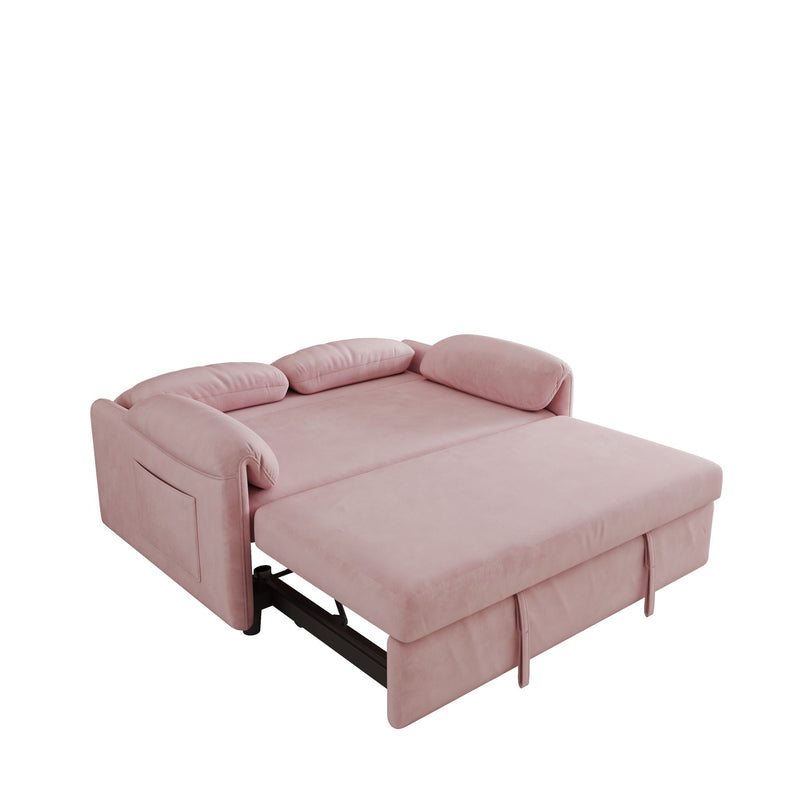 Sofa, Dual Purpose Lounge With Retractable Queen Size Bed by HouseOfZazla