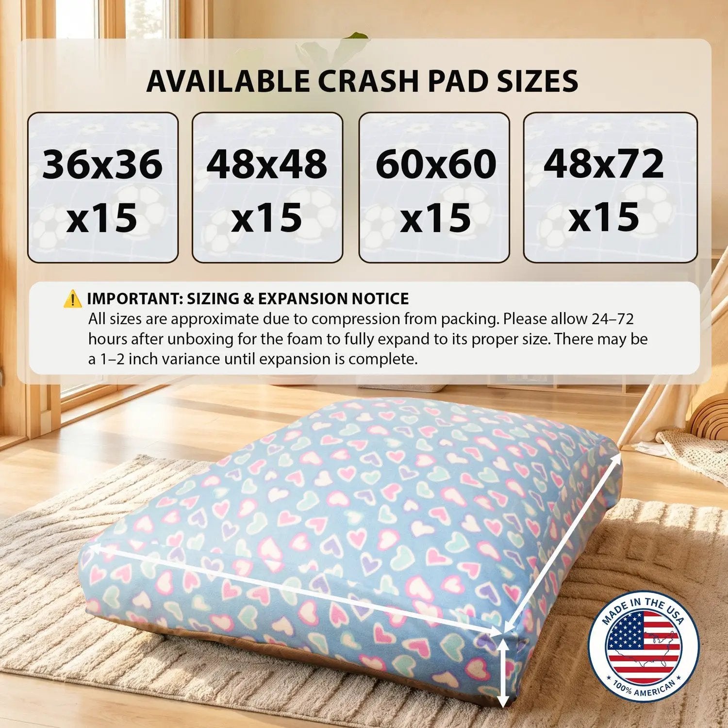 Sensory Crash Pad for Kids & Adults by HouseOfZazla
