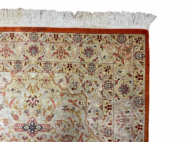 3' X 5' Vintage Fine Handmade Turkish Oriental Silk Rug 900 KPSI Wow by Jewel Rugs
