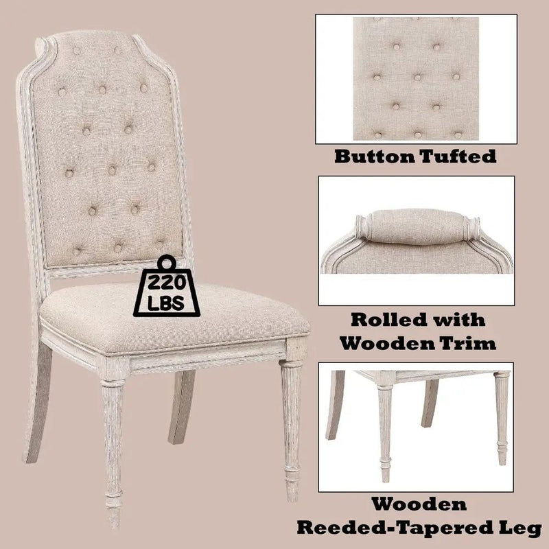Wynsor - Side Chair (Set of 2) - Antique White by Unique Piece Furniture