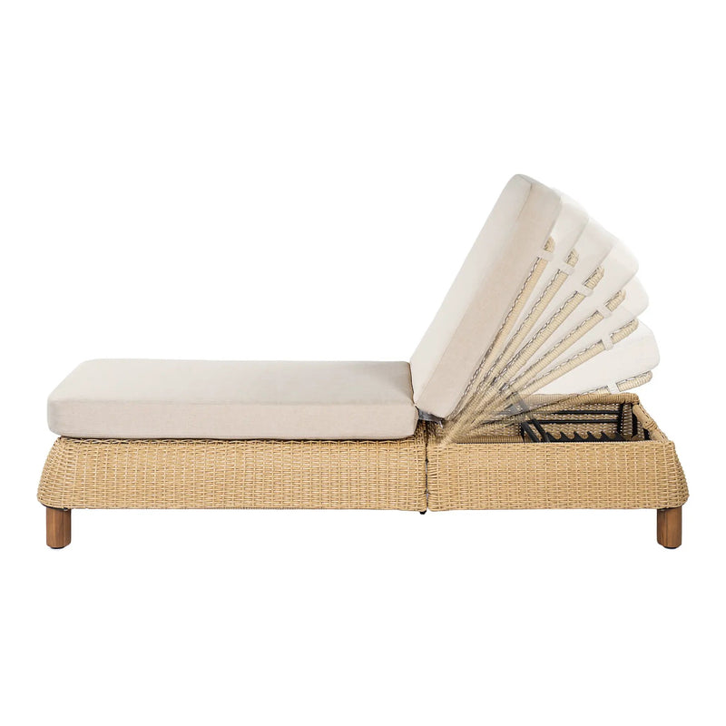 Adjustable Outdoor Wicker Chaise Lounge Chairs Set of 2 by HouseOfZazla