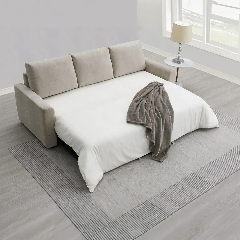 Leira - Sofa With Sleeper - Beige Linen by Unique Piece Furniture