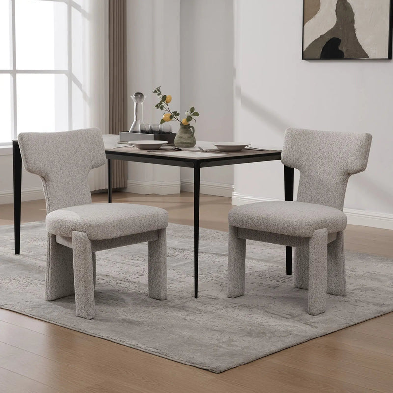 Armless Curved Back Accent Chairs by HouseOfZazla