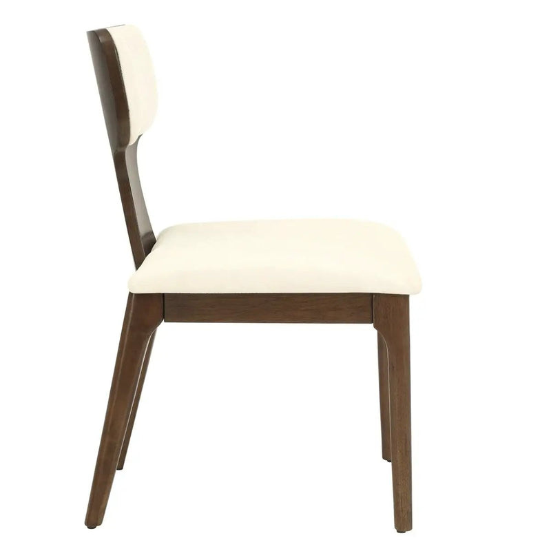 Koen - Side Chair (Set of 2) - Beige / Brown Oak by Unique Piece Furniture