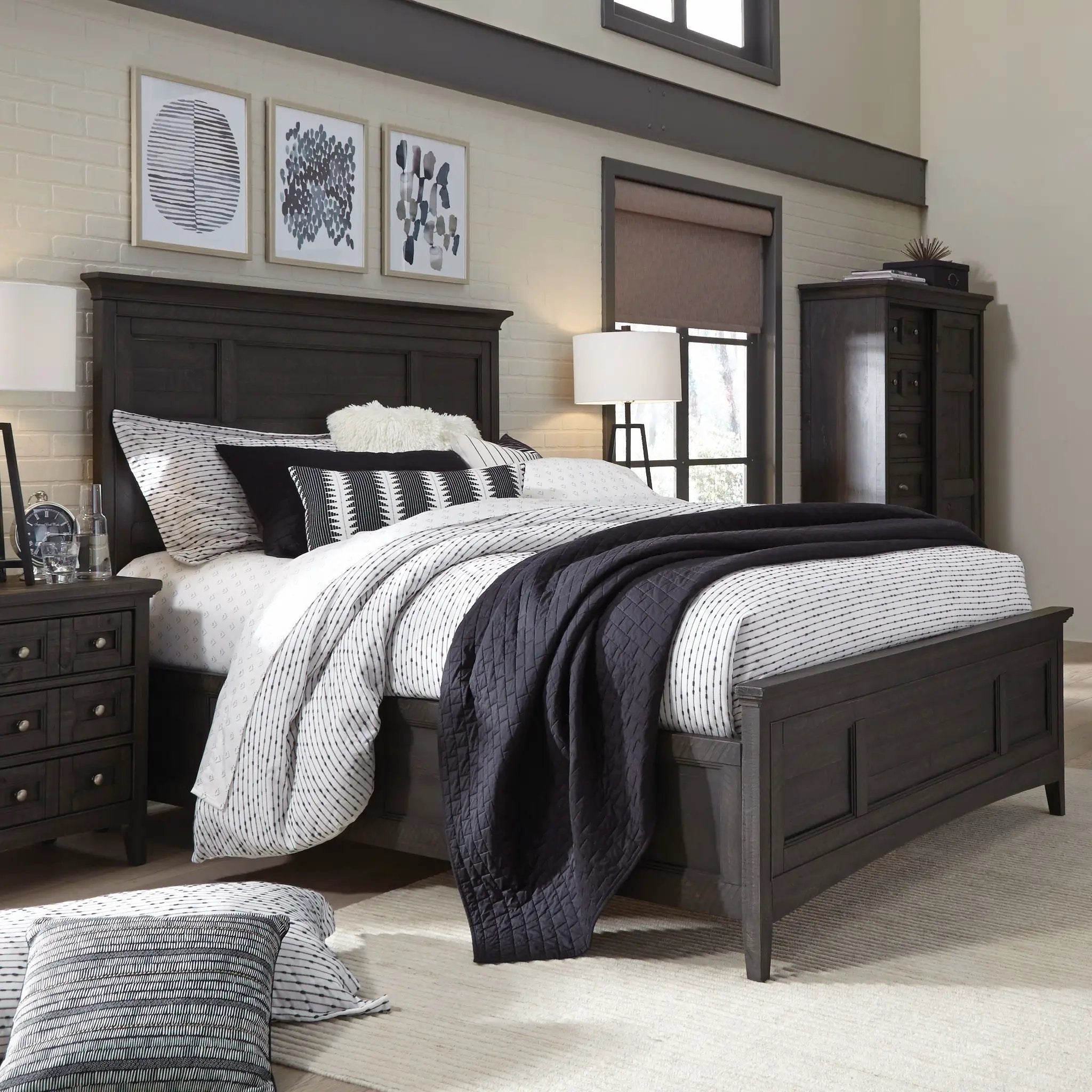 Westley Falls - Complete Panel Bed With Regular Rails by Unique Piece Furniture