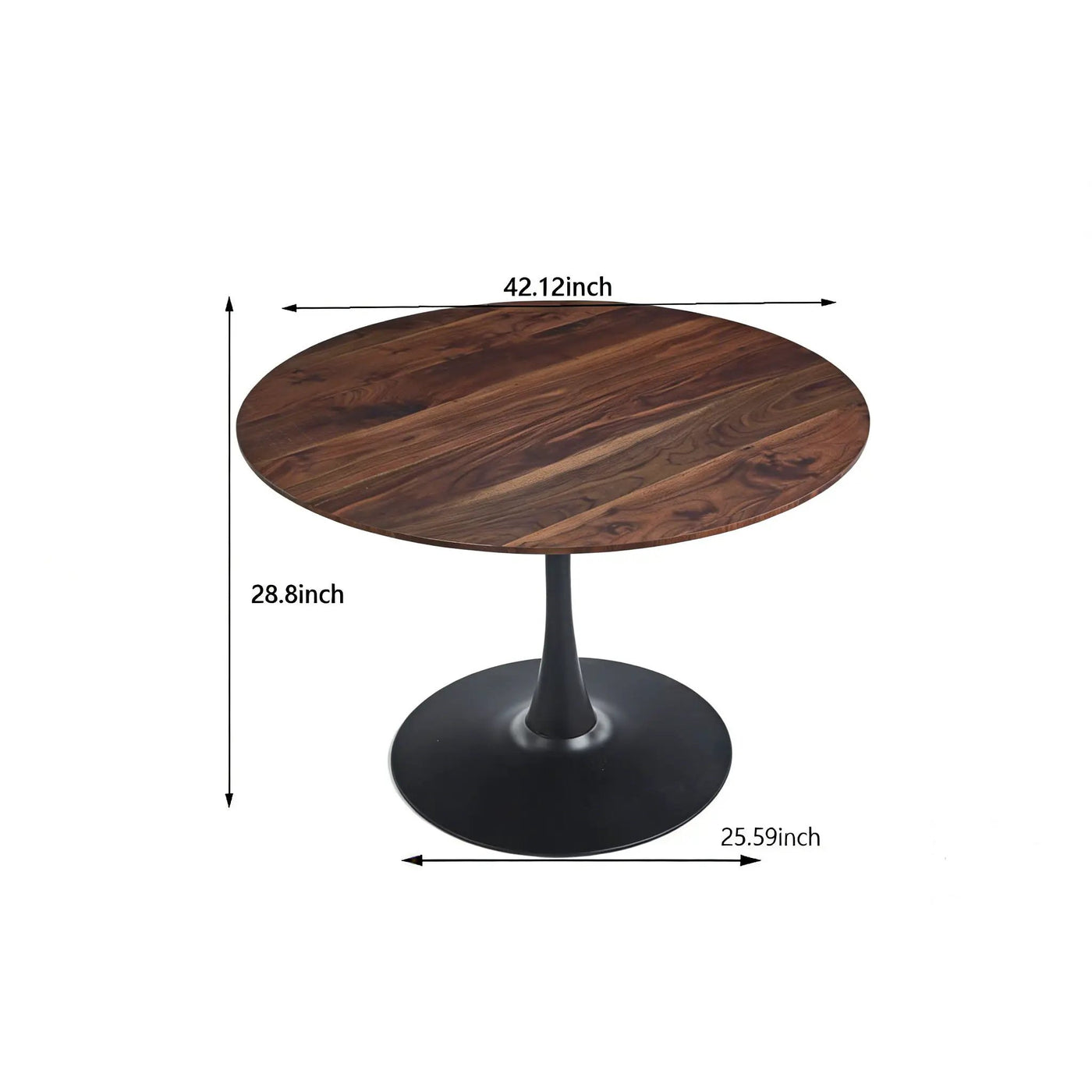 Mid-Century Tulip Dining Table With Round Top by Unique Piece Furniture