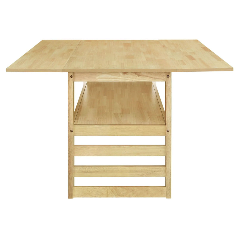 5 Piece Extendable Wood Square Dining Table Set With 2 Drop Leaves by HouseOfZazla