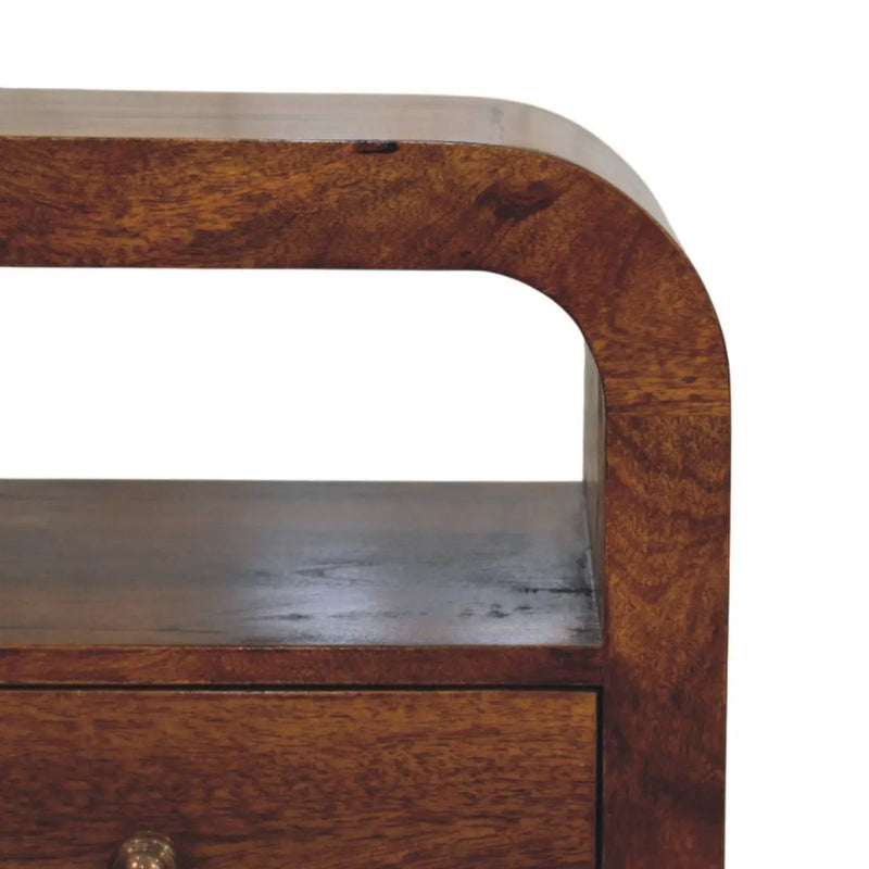 Darcy - Nightstand With Drawer And Open Shelf - Brown by HouseOfZazla
