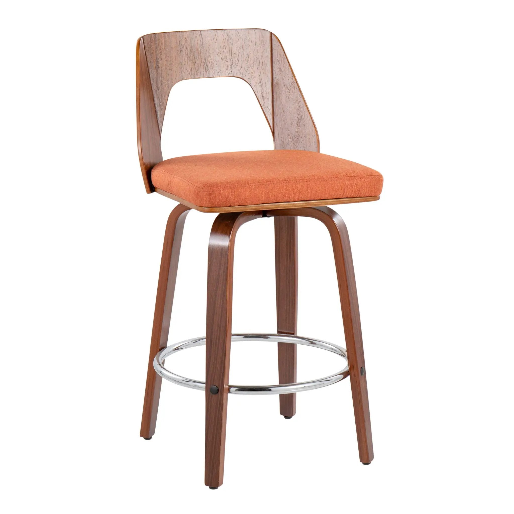 Trilogy - Mid Century Modern Counter Stool (Set of 2) by HouseOfZazla