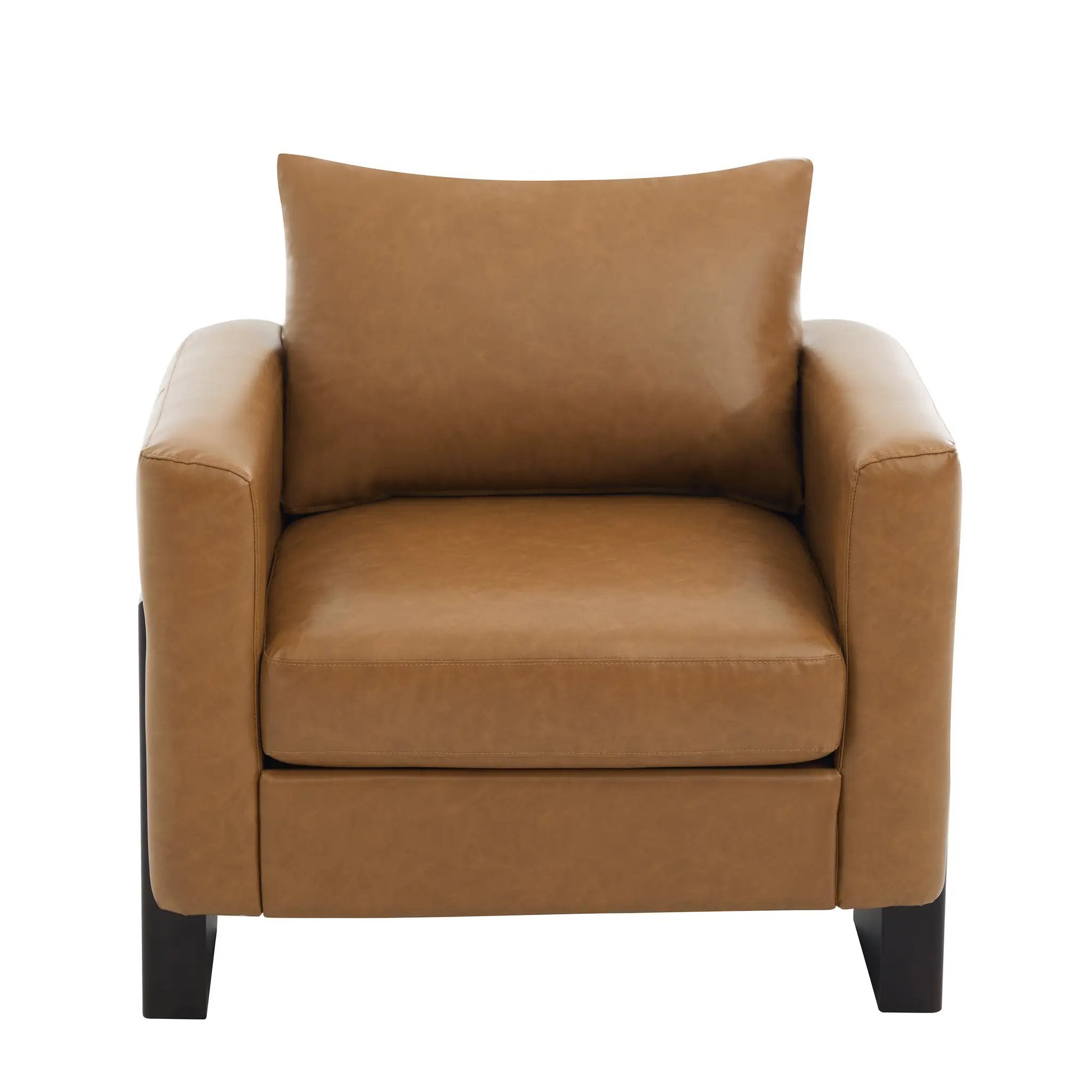 Modern Accent Chair Stylish Club Chair Armchair with Rubberwood Legs for Living Room, Bedroom, or Office by HouseOfZazla