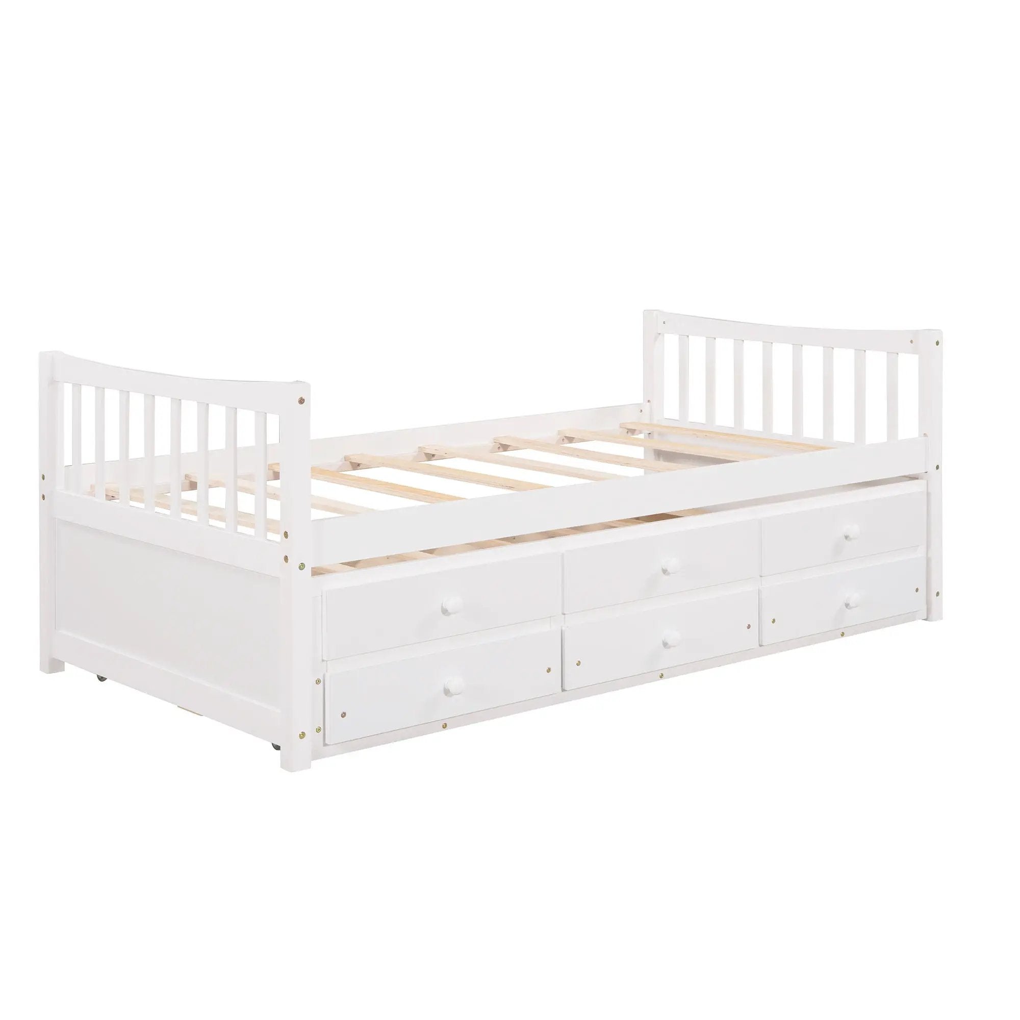 Twin Size Daybed With Trundle And Drawers