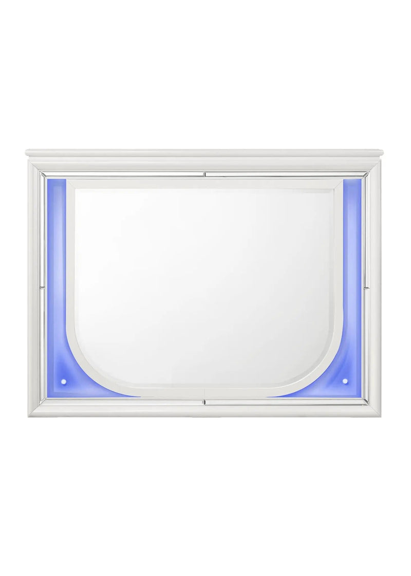 Tarian - Mirror With LED - White by HouseOfZazla