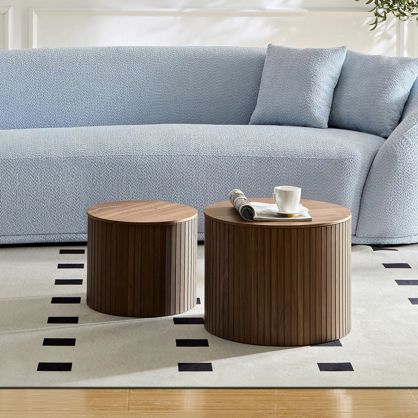 Handcrafted Nested Table Set, 2 Pieces by HouseOfZazla
