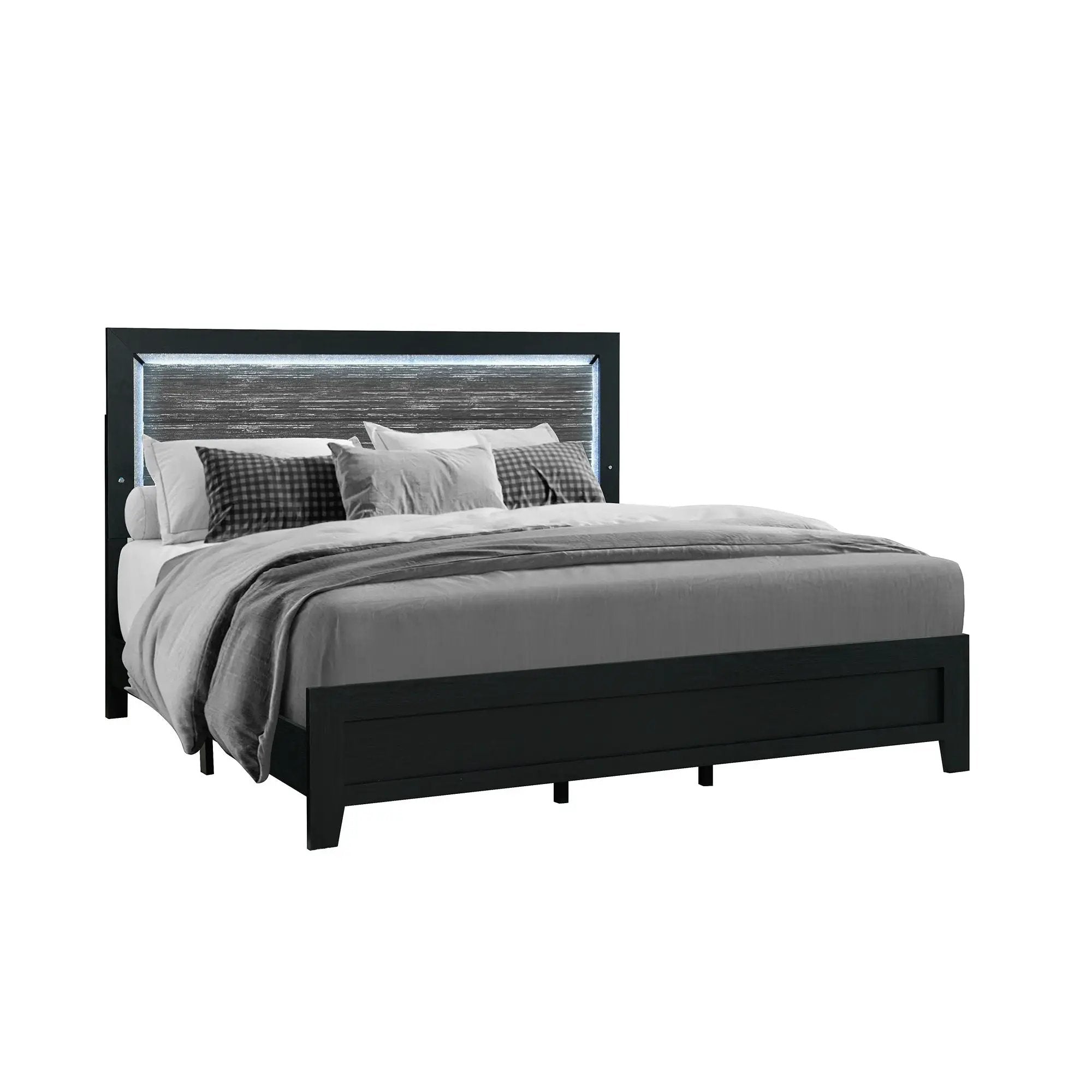 Carlos - Modern Design Bed With LED by HouseOfZazla