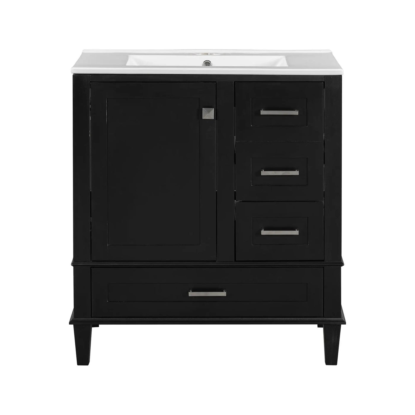 Bathroom Vanity, Modern Bathroom Cabinet With Sink Combo Set, Bathroom Storage Cabinet With A Soft Closing Door And 3 Drawers, Solid Wood Frame by Unique Piece Furniture