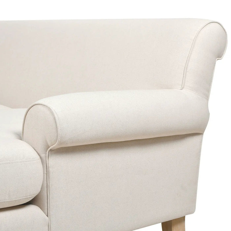 Alana - L-Shape Reversible Sectional Sofa - Light Beige by HouseOfZazla