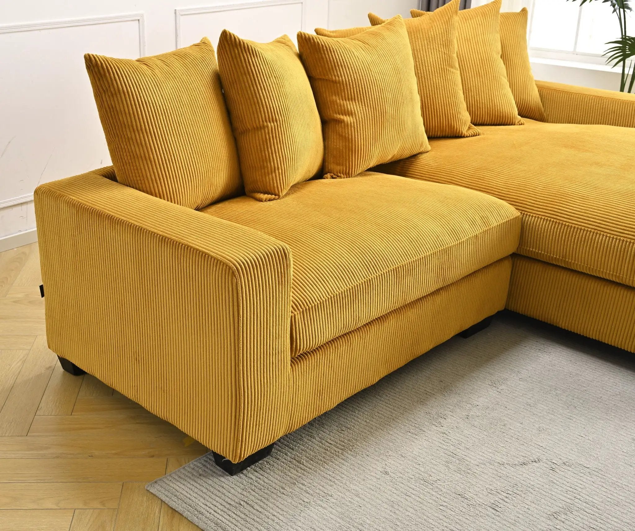 Luxe - Oversized 2 Piece Sectional Couches For Living Room, L Shaped Sofa With Chaise by HouseOfZazla