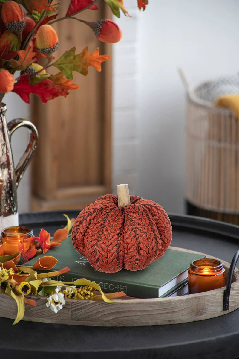 Set of 2 Fabric Pumpkins by HouseOfZazla