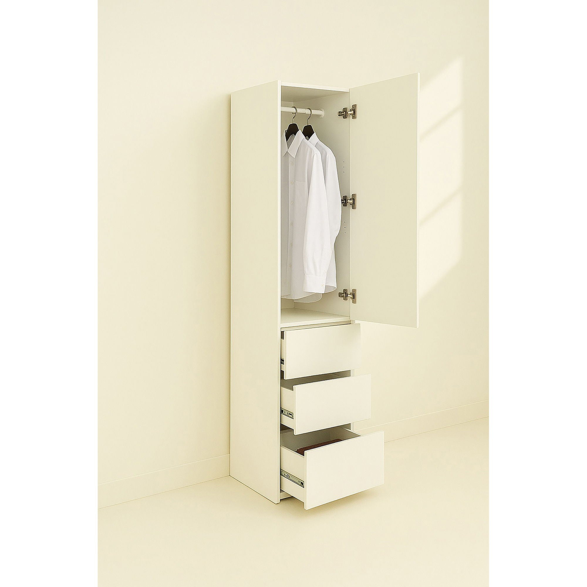 Elise - Modular Closet System With Mirror, Customizable Storage Solution - White by HouseOfZazla