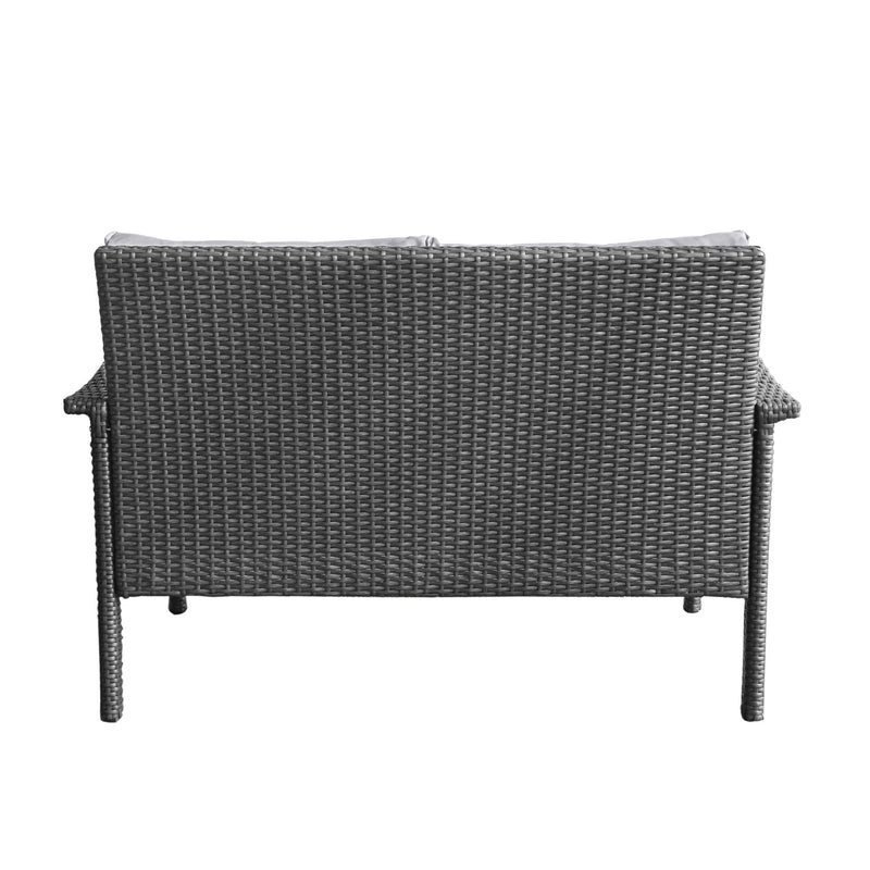 Honolulu Loveseat - Gray / Silver by HouseOfZazla