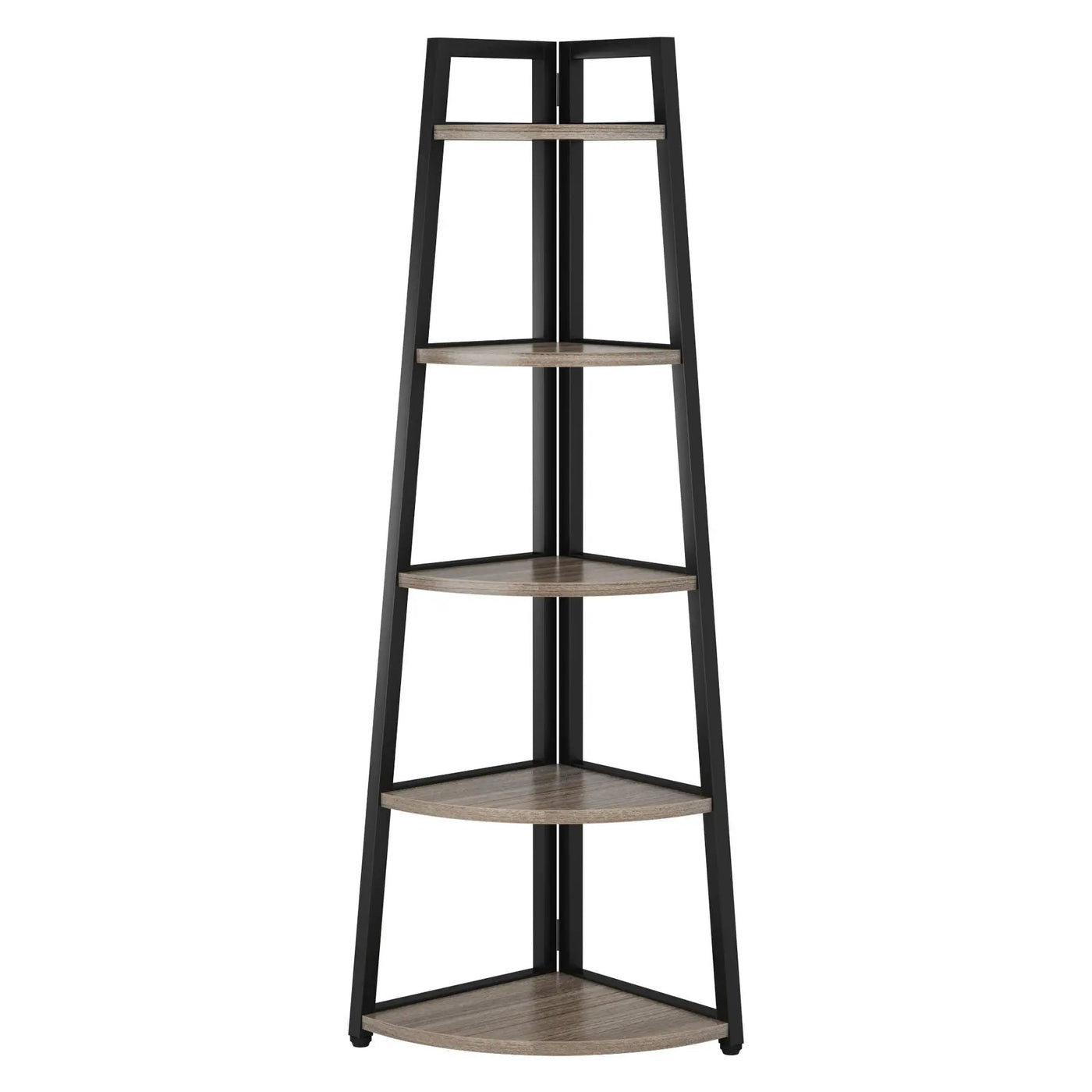 Tall 5 Tier Corner Bookshelf For Living Room by HouseOfZazla