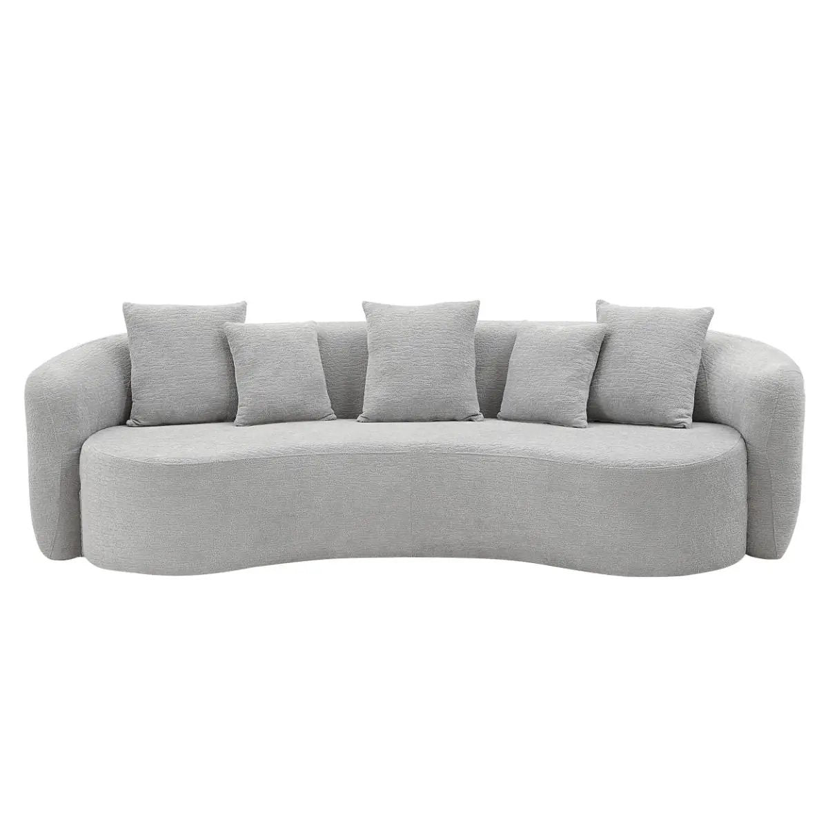 Barasa - Oversize Sofa With 5 Pillows - Gray by Unique Piece Furniture