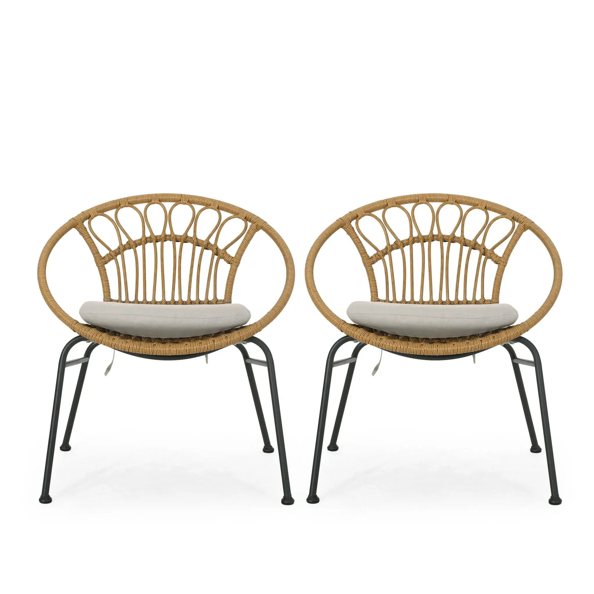 Banya Chair Set of 2 - Light Brown by HouseOfZazla