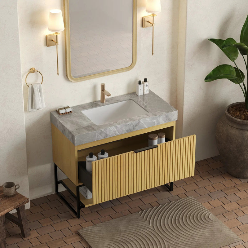 Yolan 36" Bathroom Vanity & Sink by HouseOfZazla