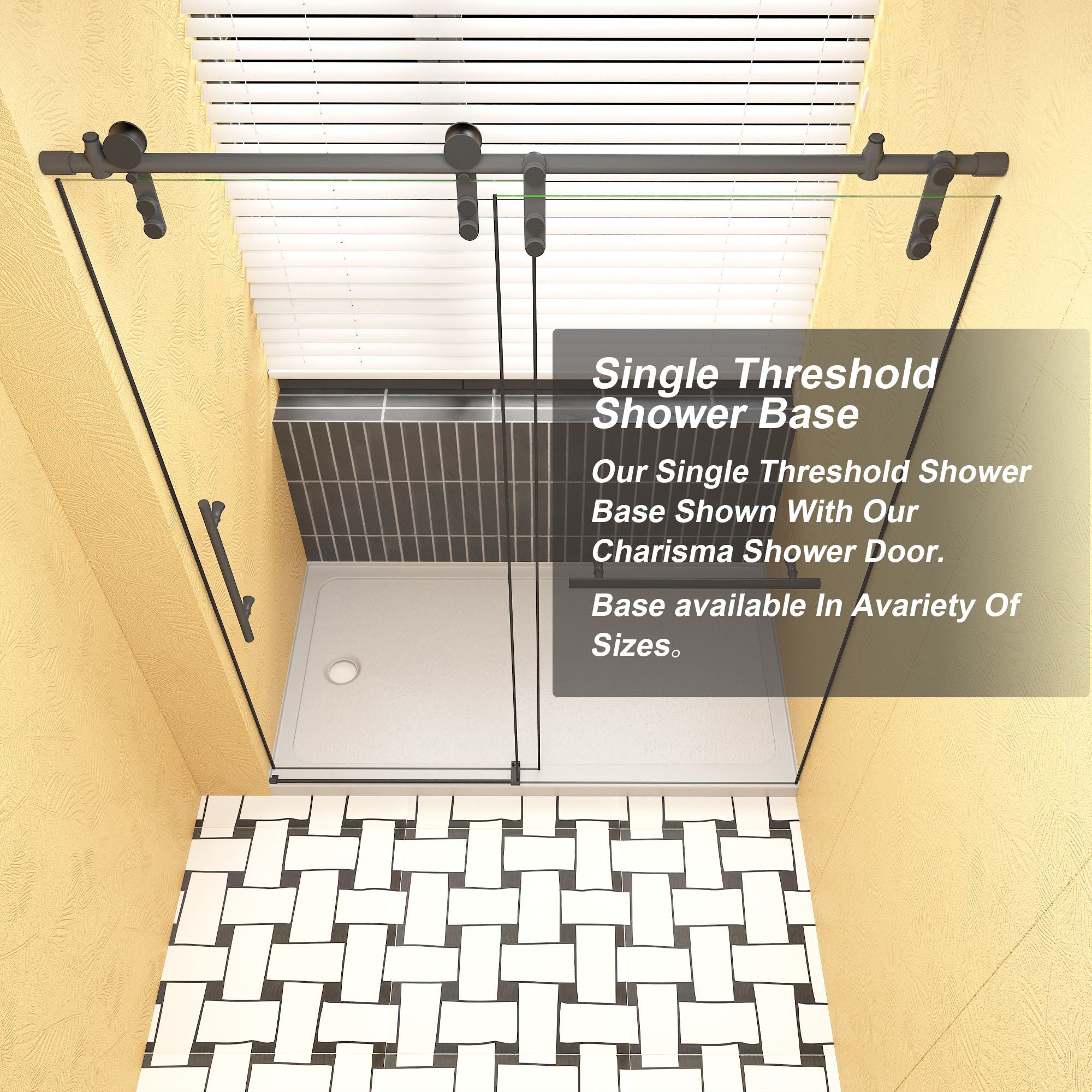 Shower Base Drain With Single Threshold Design by HouseOfZazla