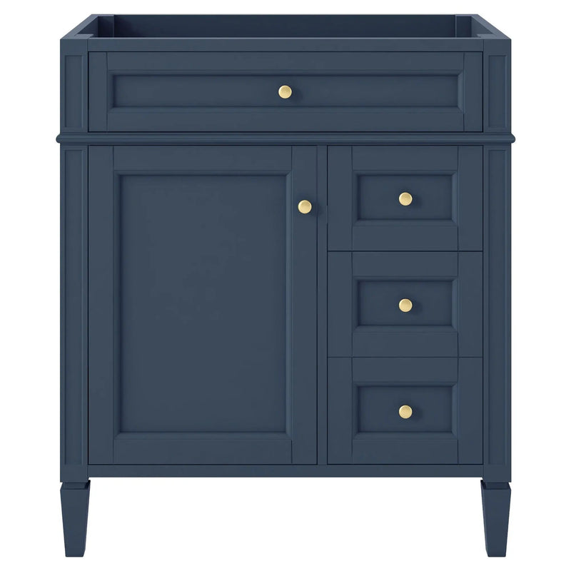 Bathroom Vanity With 2 Drawers And Tip-Out Drawer, Storage Cabinet by HouseOfZazla