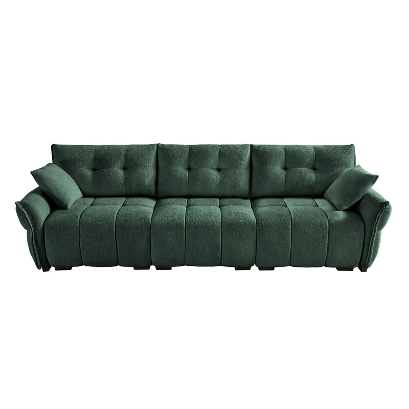 3-Seater Sofa Set with Pillows - Premium Chenille Design by HouseOfZazla