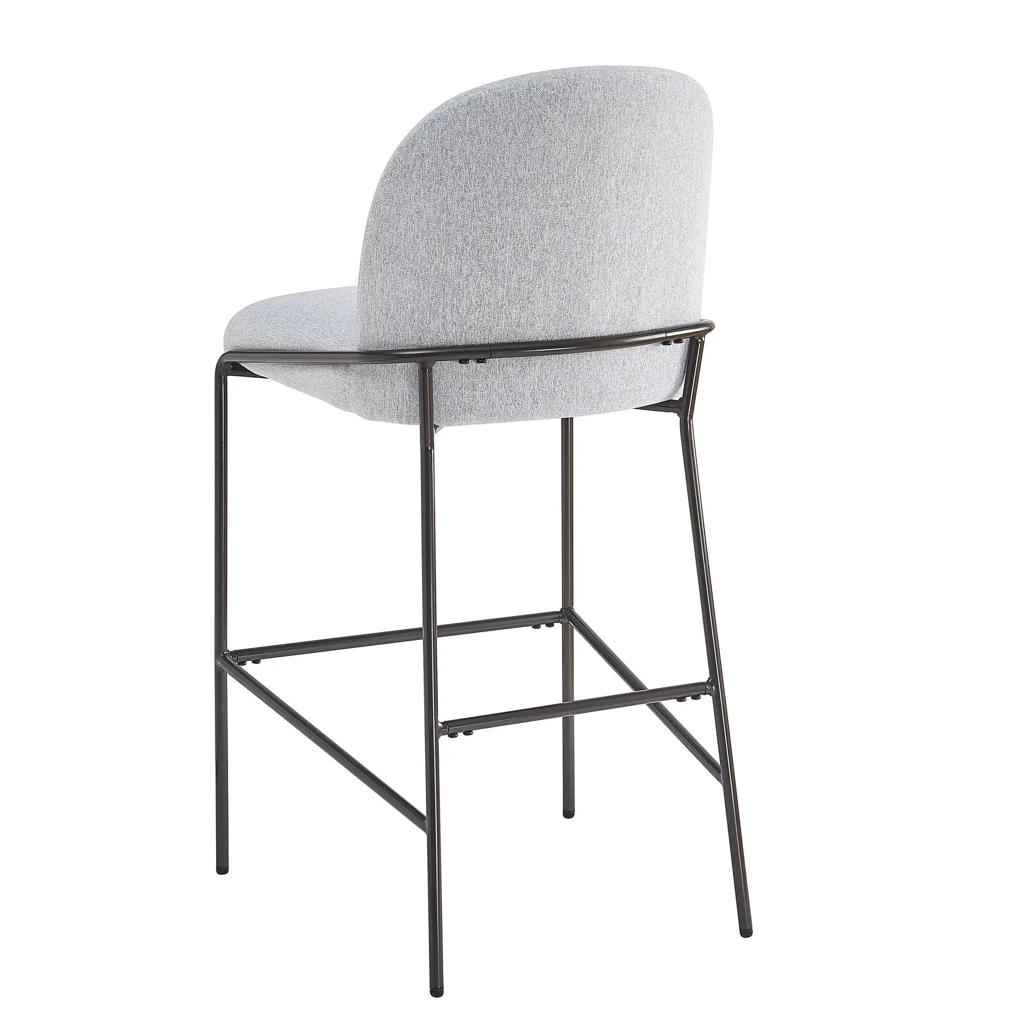 Galen Indoor Metal Upholstered Barstool by HouseOfZazla