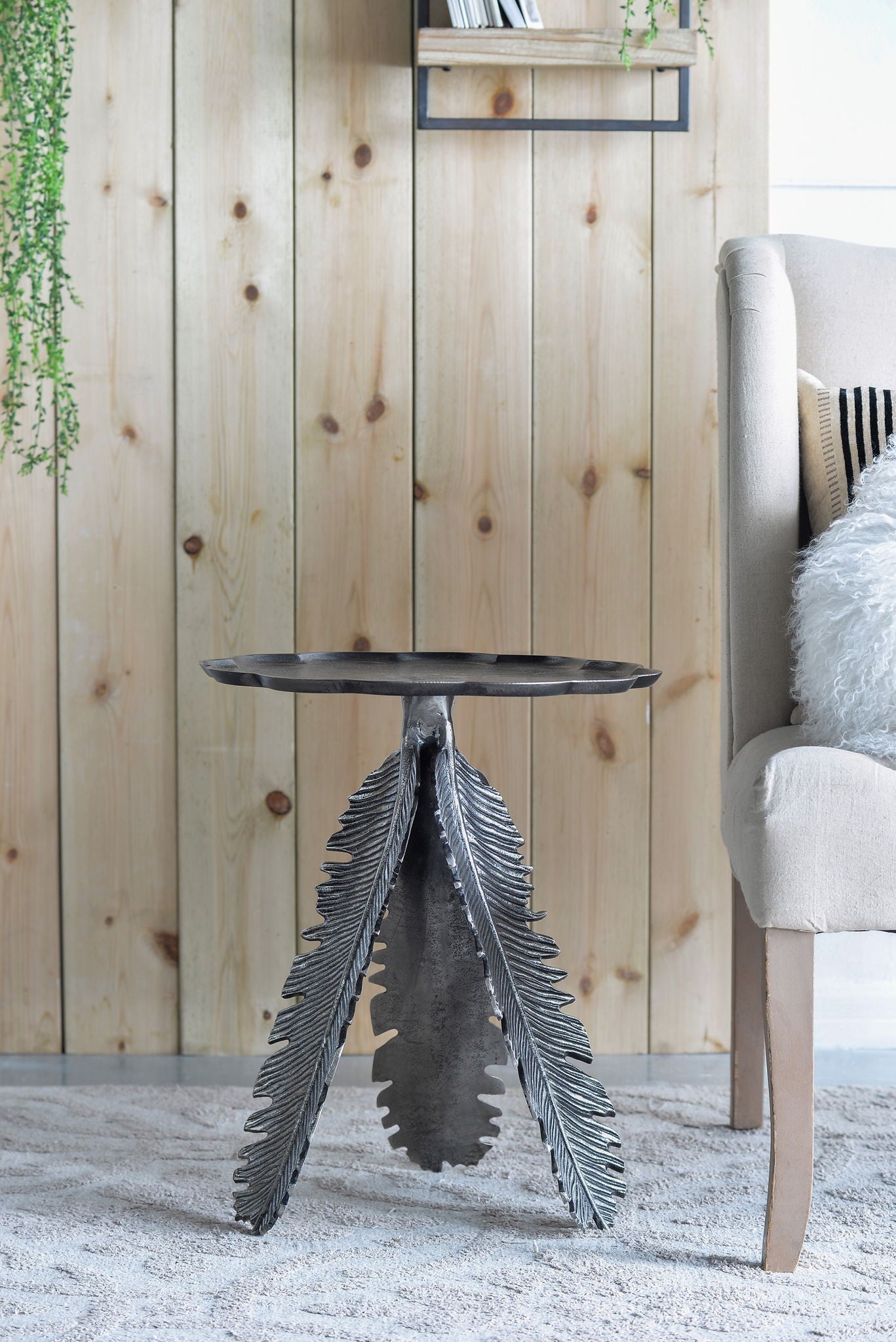 Leaf Side Table - Silver by HouseOfZazla