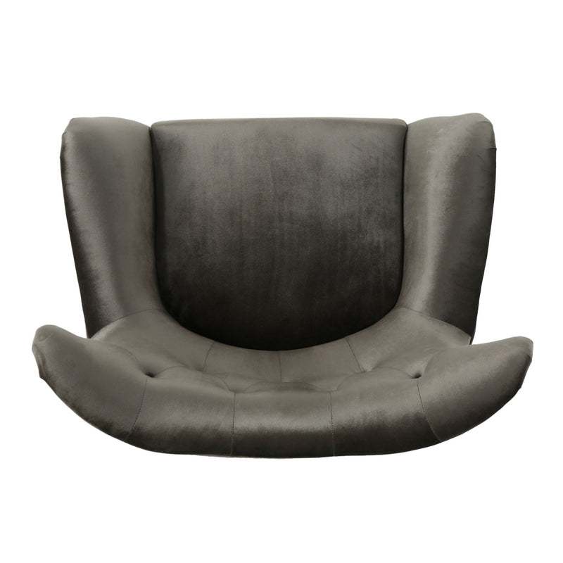 Alyssa Mid Century Upholstered Arm Chair With Wingback Design by HouseOfZazla