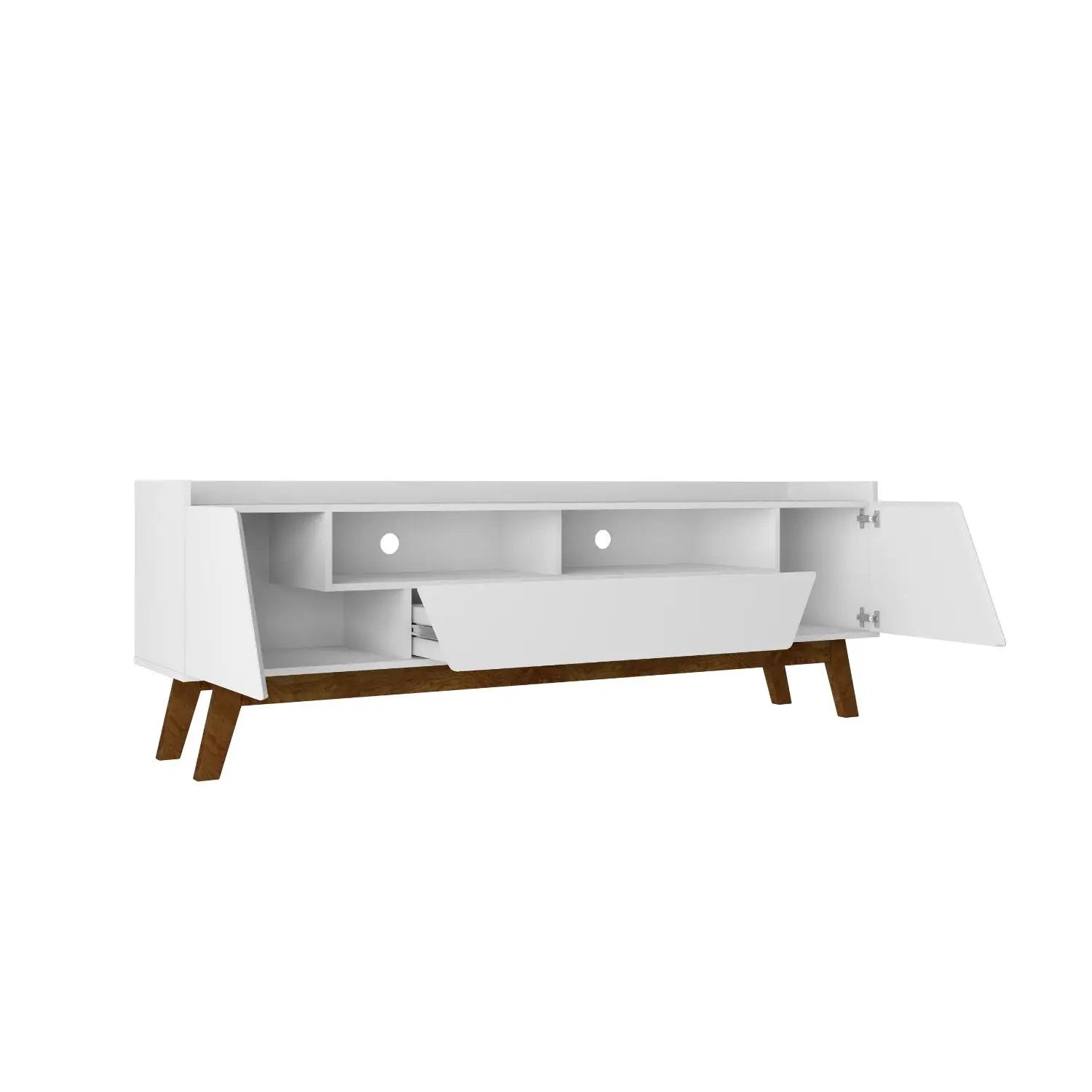 Marcus - TV Stand With 4 Shelves And Soft Close Doors by HouseOfZazla