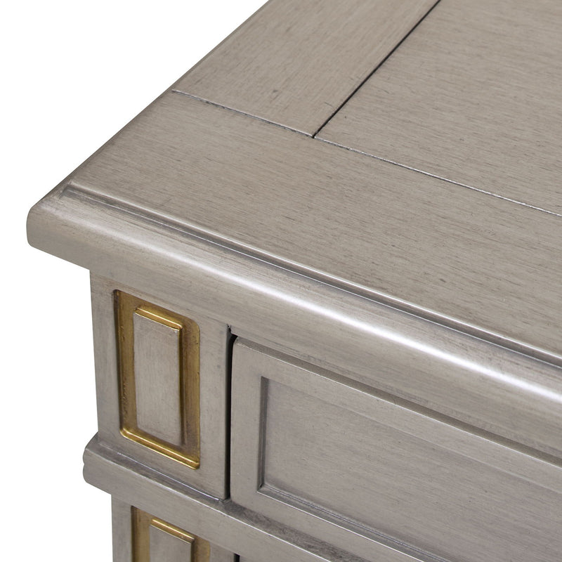 Dauphin - TV Stand Storage Display Console Table - Gray Cashmere by HouseOfZazla