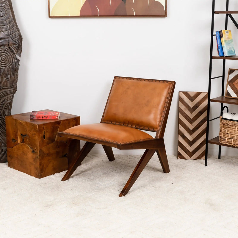 Colin - Lounge Chair - Brown / Tan by Unique Piece Furniture