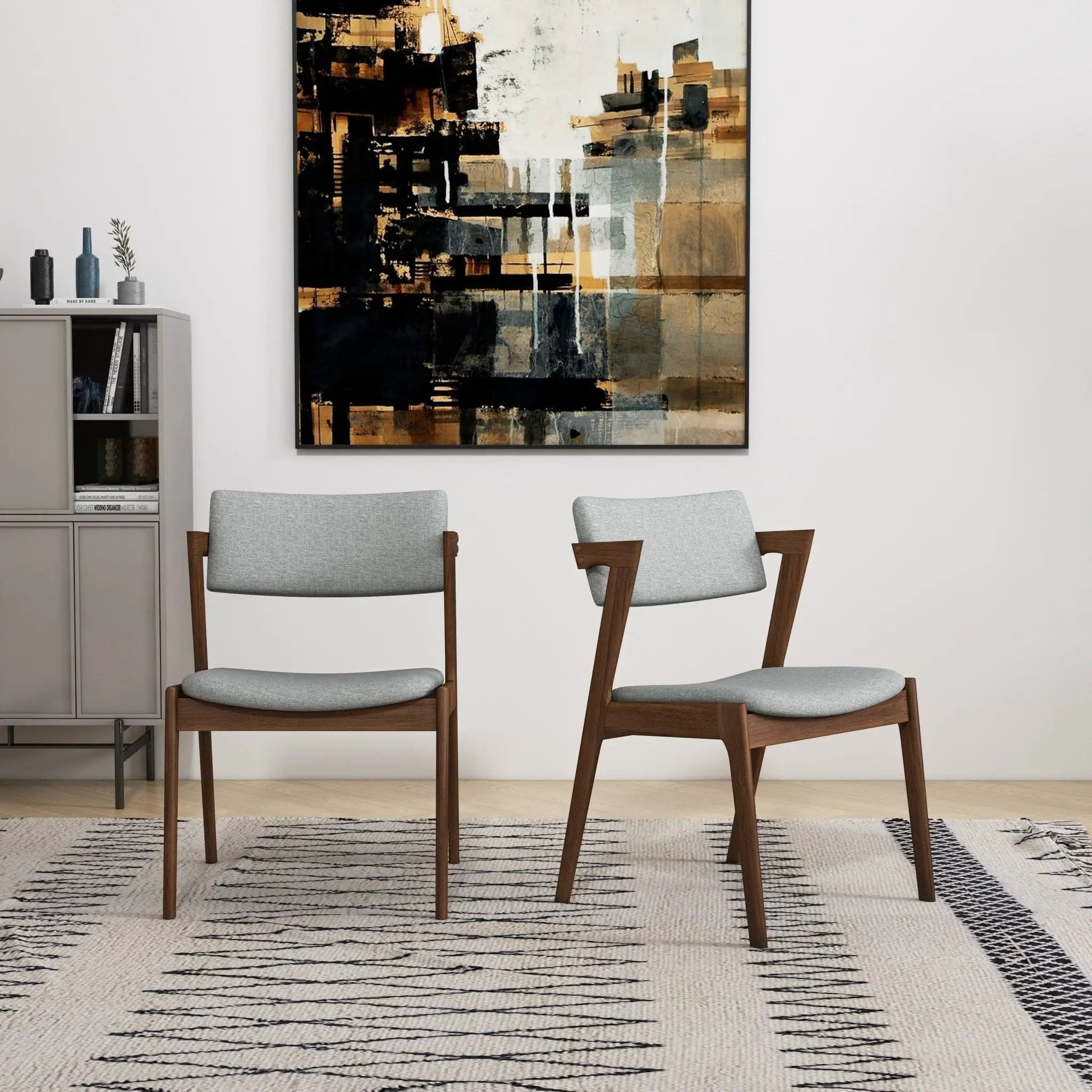 Edwin - Mid-Century Modern Dining Chair (Set of 2) by HouseOfZazla