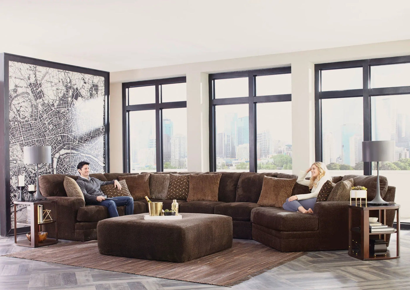 Mammoth Modular Sectional - Cocktail Ottoman 40" by Unique Piece Furniture