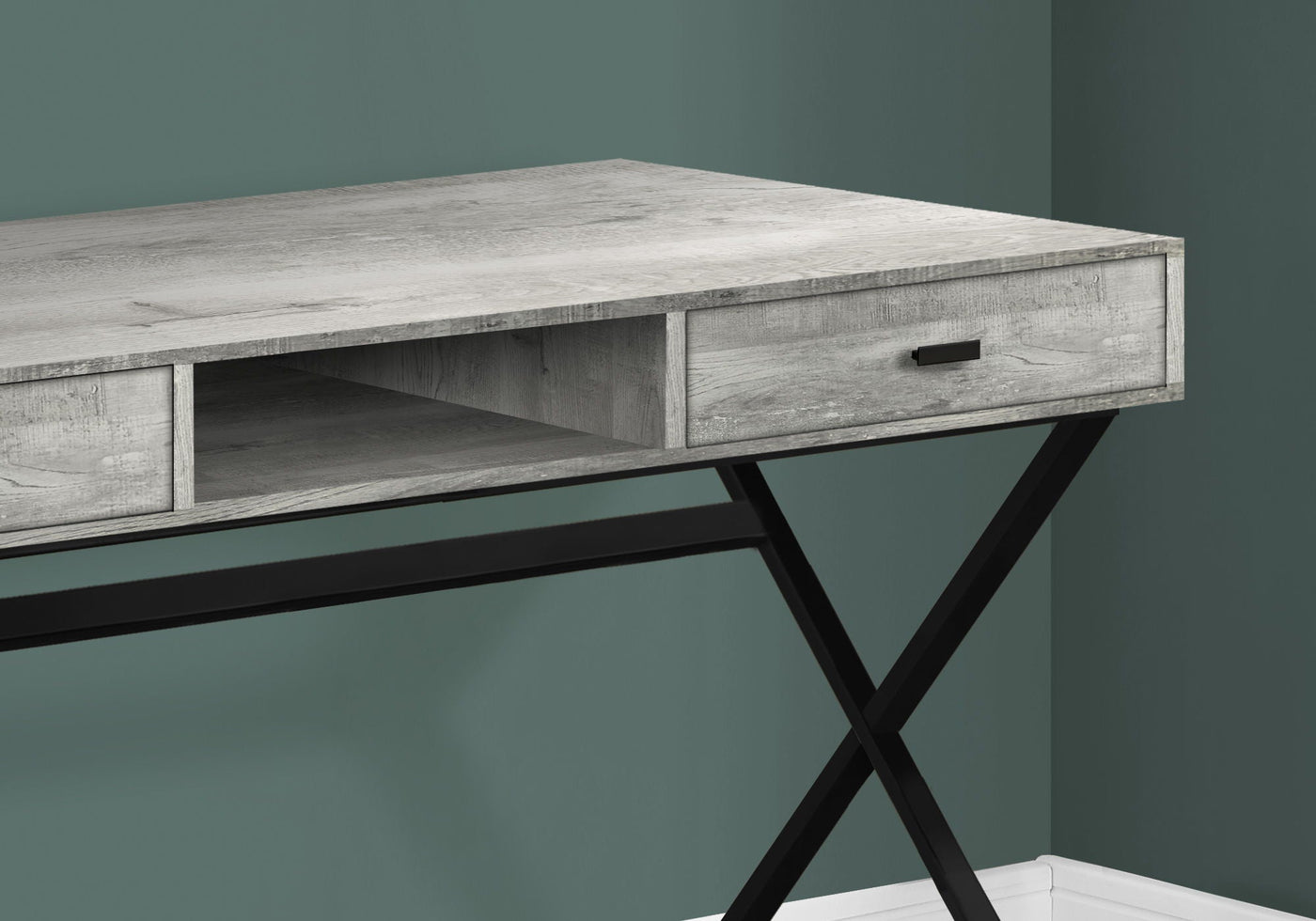 Computer Desk For Home Office, Laptop, Storage Drawers, Glossy Contemporary & Modern by Unique Piece Furniture