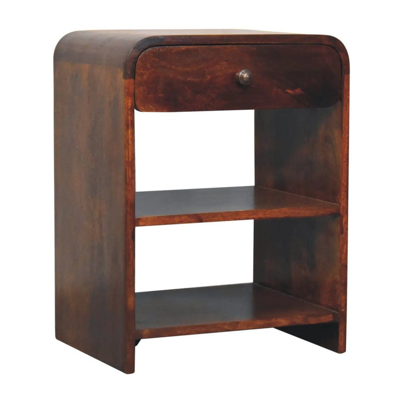 Aspen - Open Bedside Table - Dark Brown by HouseOfZazla