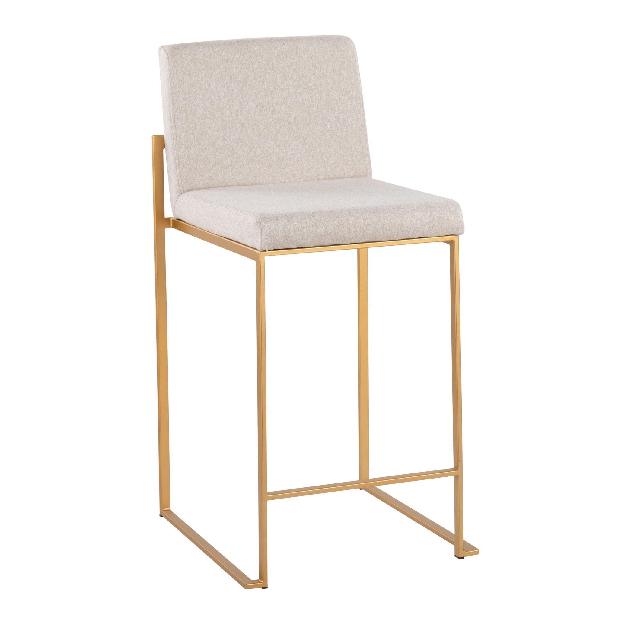 Fuji - Contemporary High Back Stylish Counter Stool by HouseOfZazla