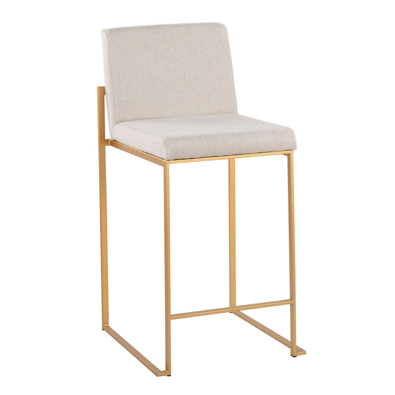 Fuji - Contemporary High Back Stylish Counter Stool by HouseOfZazla