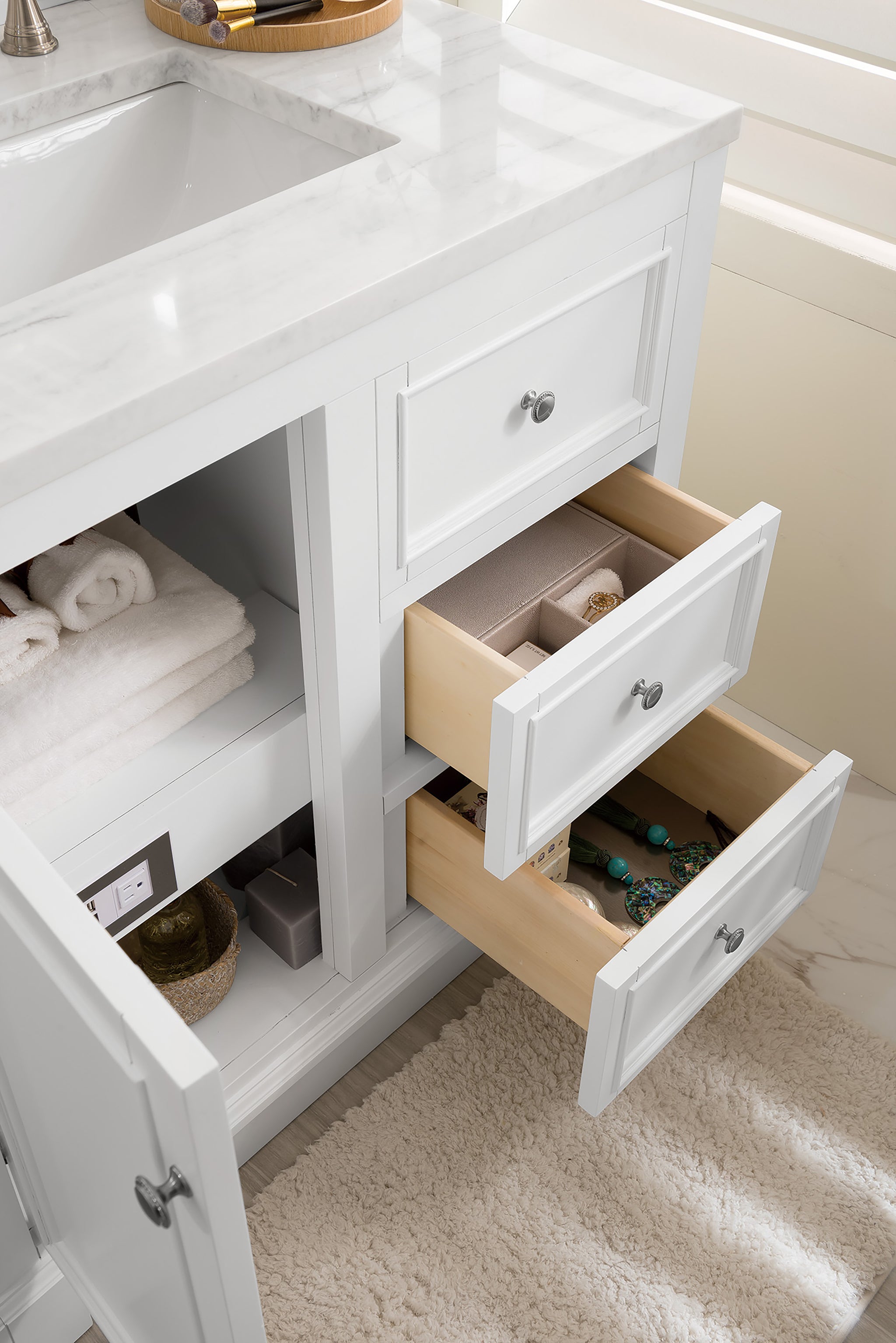James Martin De Soto 36" Single Bathroom Vanity, Bright White, view 16