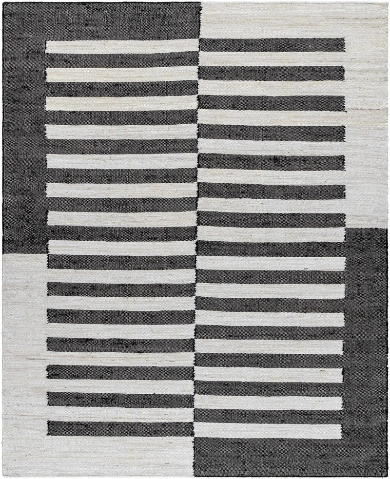 Soren Black&White Jute Area Rug by Boutique Rugs