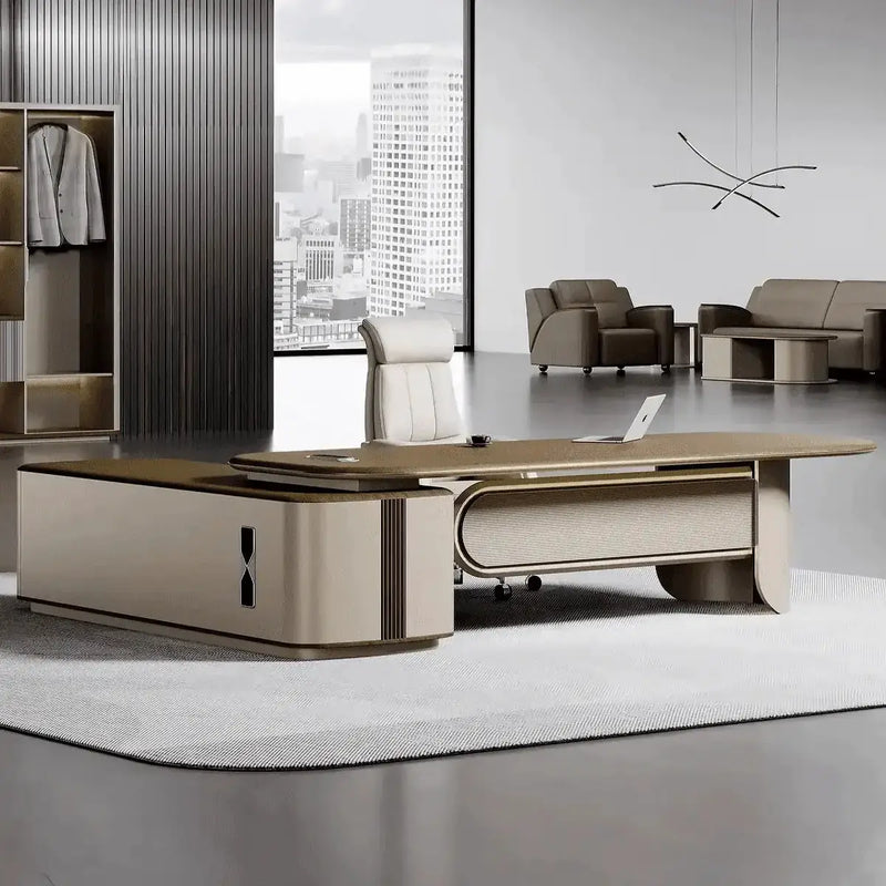 Secord · Modern L-Shaped Executive Desk by Arc Grove