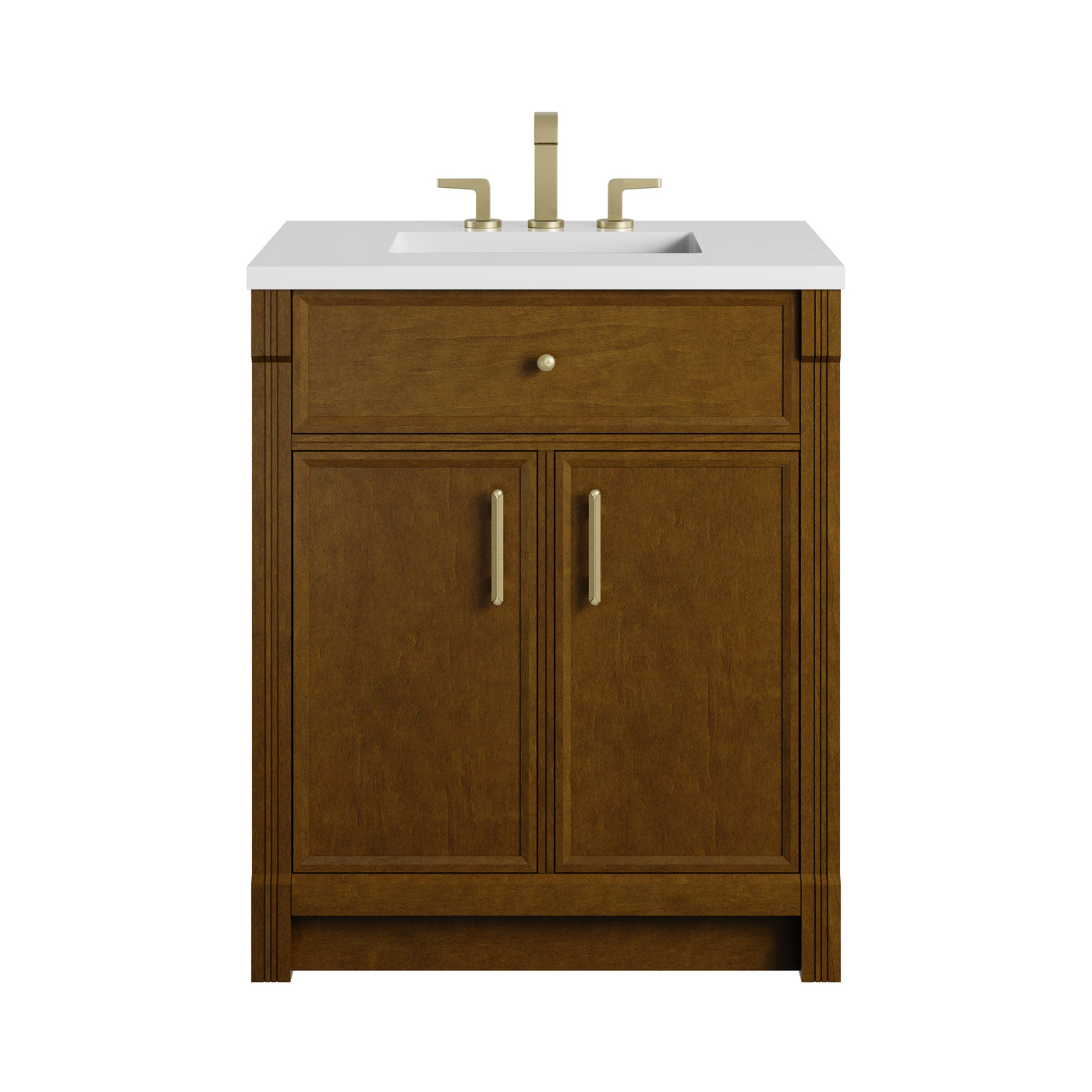 James Martin Bellshire 30" Single Bathroom Vanity, Honey Oak, view 30